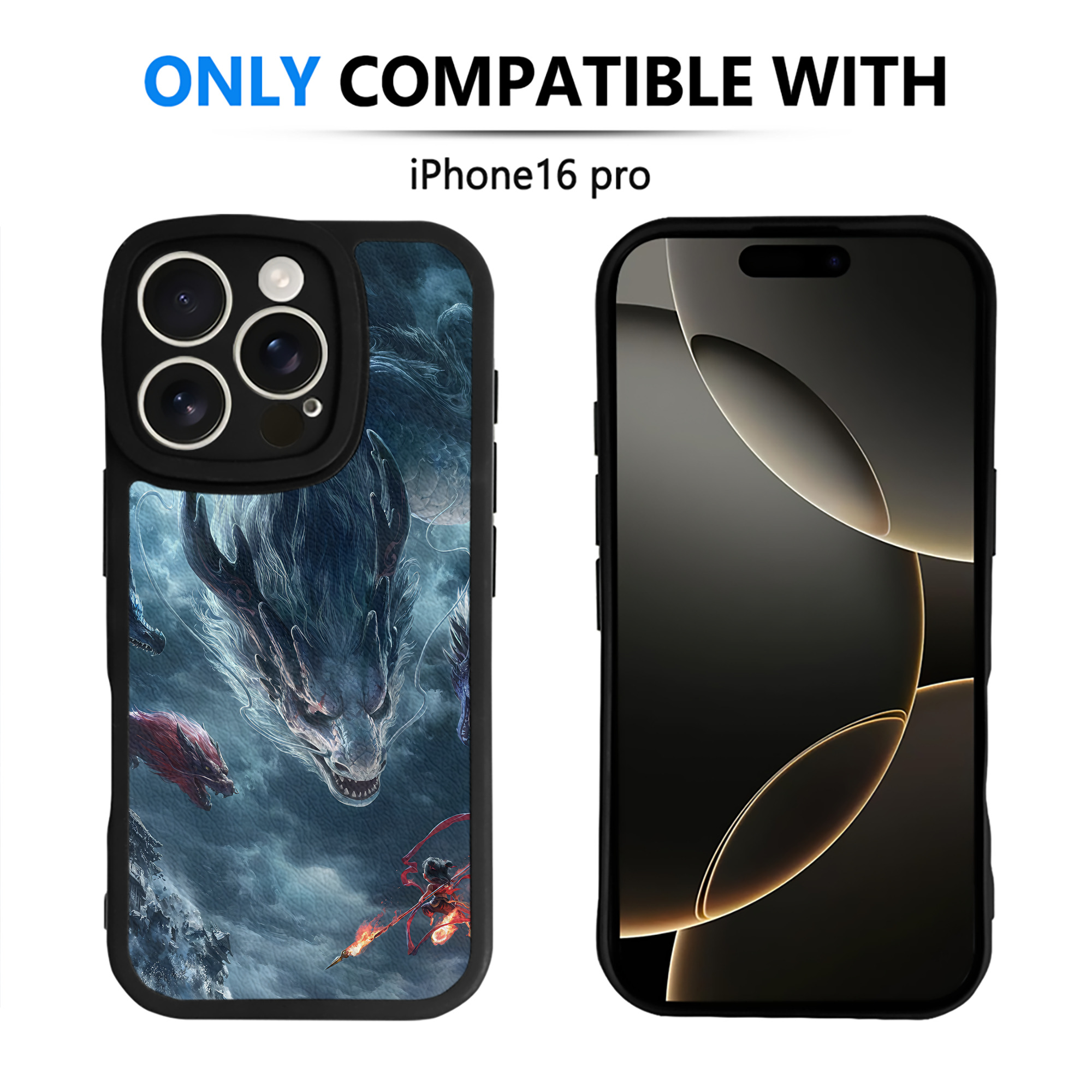 （画像用） Ne Zha 2 ナタ 魔童の大暴れ 【iPhone 16シリーズ対応】シリコンスマホケース（レザー調） 材質：シリコン